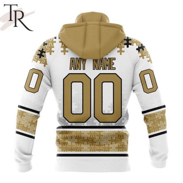 NHL Anaheim Ducks Special Autism Awareness Design With Home Jersey Style Hoodie