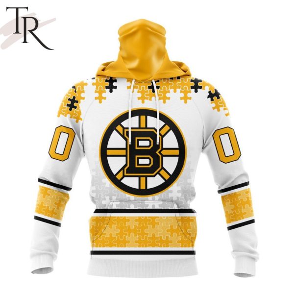 NHL Boston Bruins Special Autism Awareness Design With Home Jersey Style Hoodie