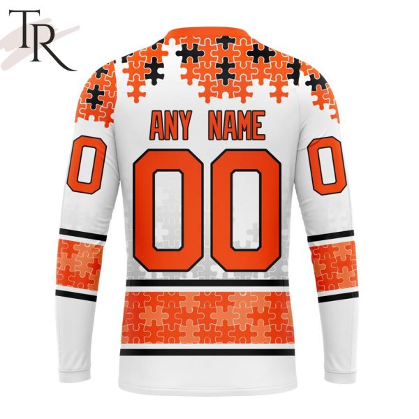 NHL Edmonton Oilers Special Autism Awareness Design With Home Jersey Style Hoodie
