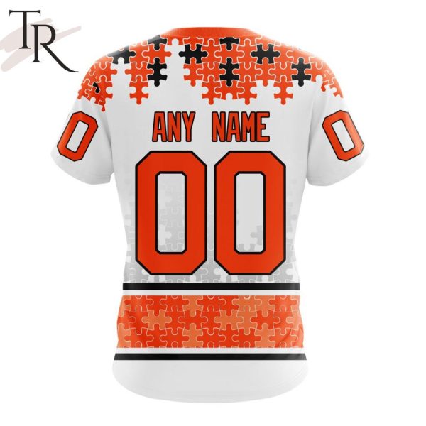 NHL Edmonton Oilers Special Autism Awareness Design With Home Jersey Style Hoodie