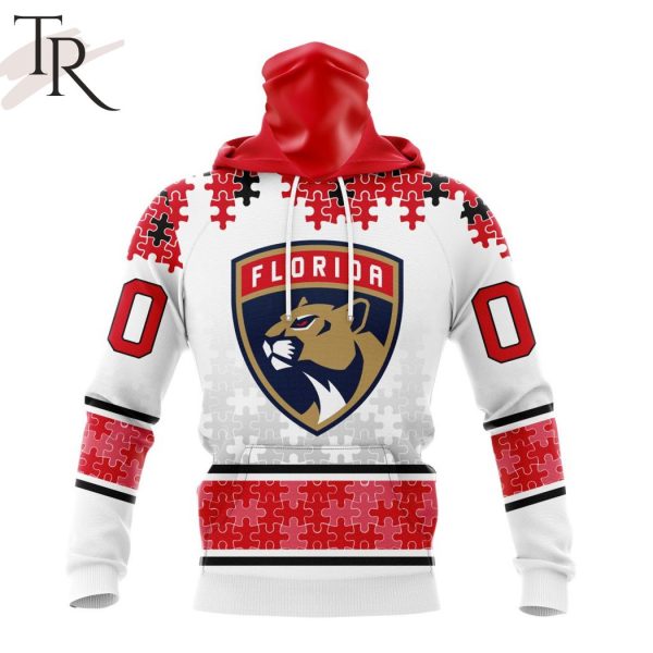 NHL Florida Panthers Special Autism Awareness Design With Home Jersey Style Hoodie