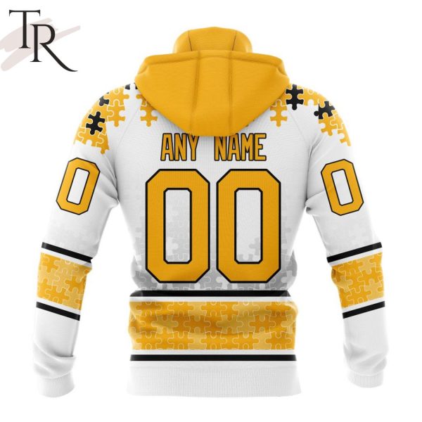 NHL Nashville Predators Special Autism Awareness Design With Home Jersey Style Hoodie