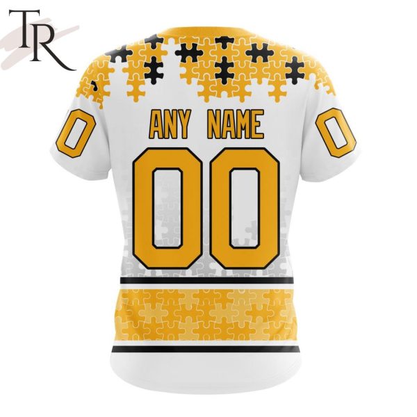 NHL Nashville Predators Special Autism Awareness Design With Home Jersey Style Hoodie