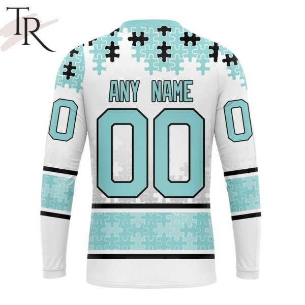 NHL Seattle Kraken Special Autism Awareness Design With Home Jersey Style Hoodie