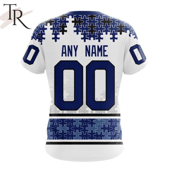 NHL Toronto Maple Leafs Special Autism Awareness Design With Home Jersey Style Hoodie