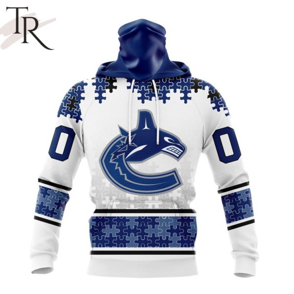 NHL Vancouver Canucks Special Autism Awareness Design With Home Jersey Style Hoodie
