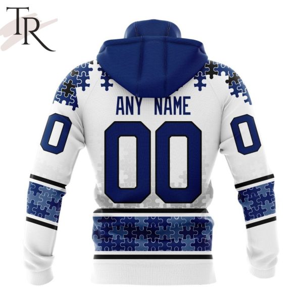 NHL Vancouver Canucks Special Autism Awareness Design With Home Jersey Style Hoodie