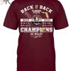Hail To The Victors Back To Back To Back 2021 2022 2023 Champions Michigan Wolverines T-Shirt