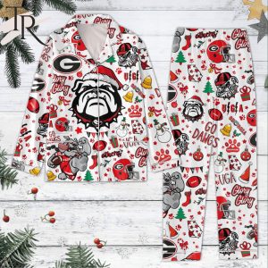 Georgia Bulldogs Glory Glory Merry Christmas Pajamas Set