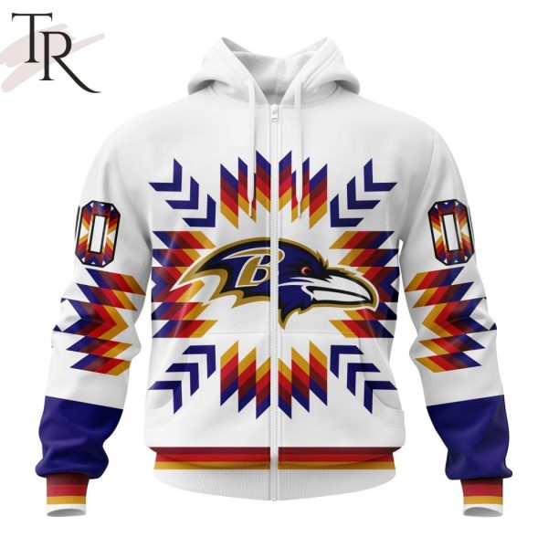 NFL Baltimore Ravens Special Design With Native Pattern Hoodie