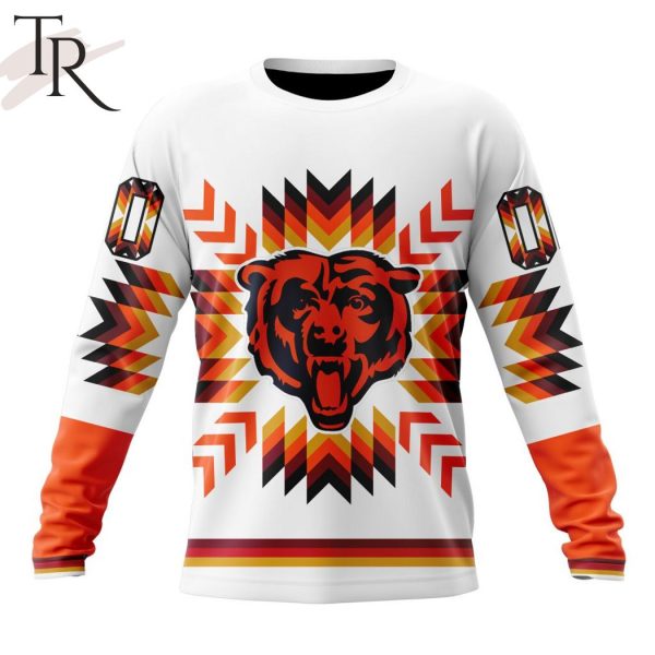 NFL Chicago Bears Special Design With Native Pattern Hoodie