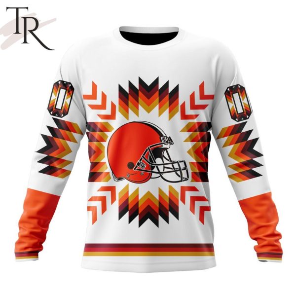 NFL Cleveland Browns Special Design With Native Pattern Hoodie