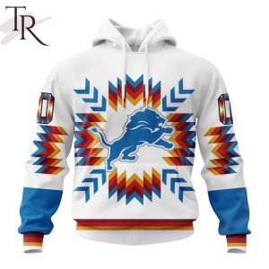 NFL Detroit Lions Special Design With Native Pattern Hoodie