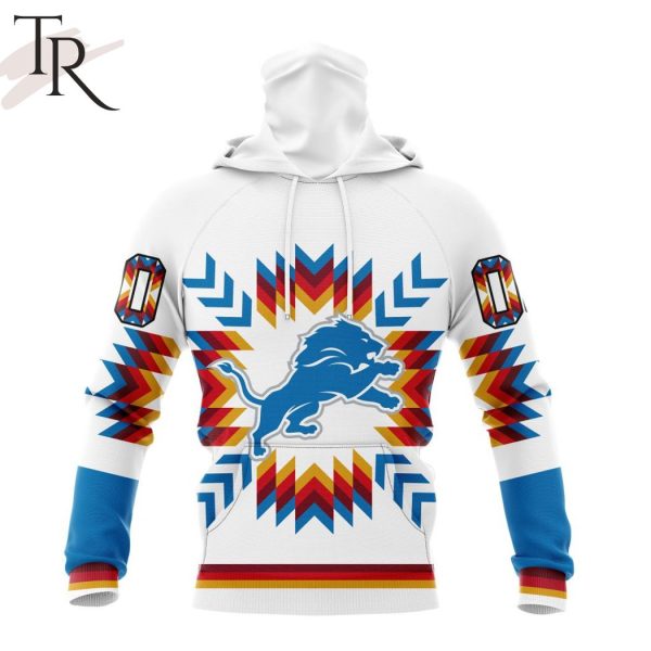 NFL Detroit Lions Special Design With Native Pattern Hoodie