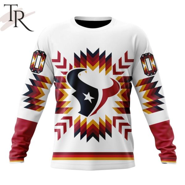 NFL Houston Texans Special Design With Native Pattern Hoodie