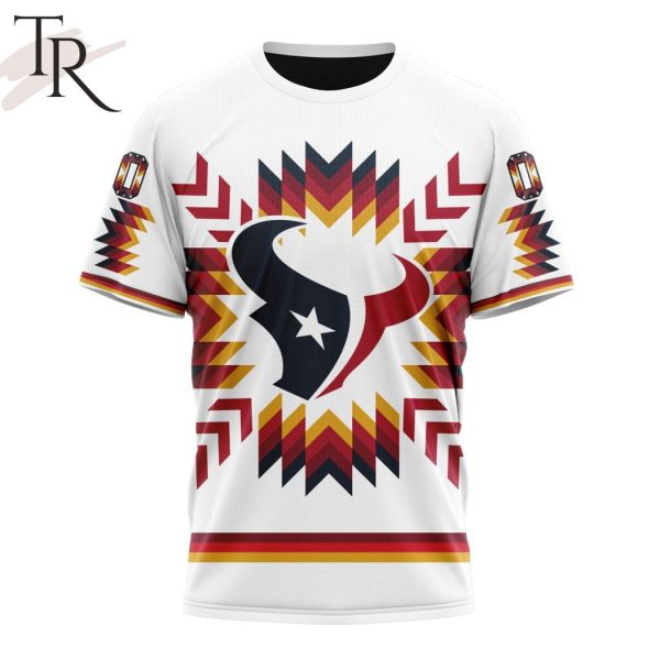 NFL Houston Texans Special Design With Native Pattern Hoodie