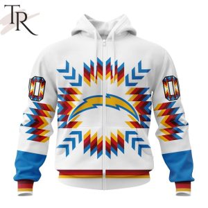 NFL Los Angeles Chargers Special Design With Native Pattern Hoodie