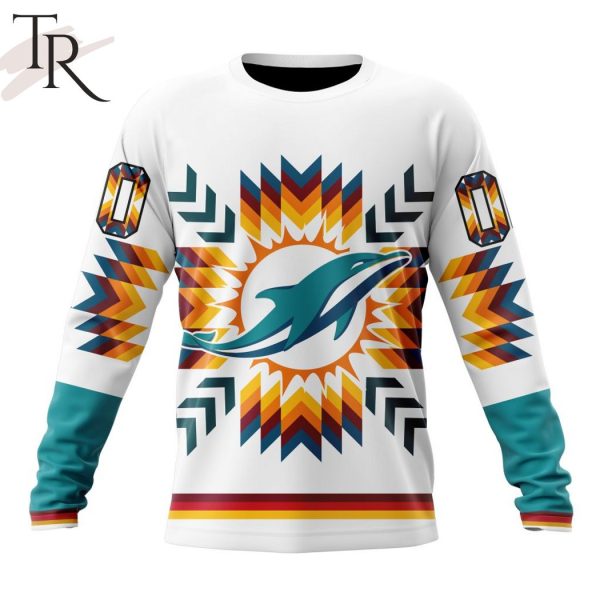 NFL Miami Dolphins Special Design With Native Pattern Hoodie