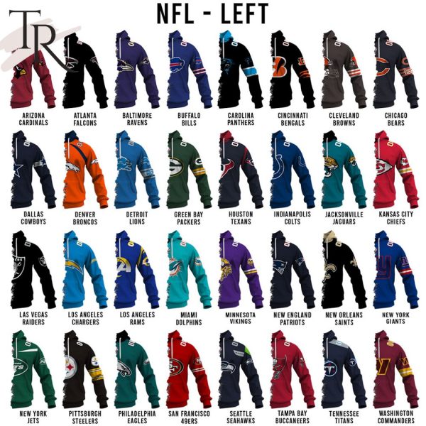 Mix 2 NFL Teams Select Any 2 Teams to Mix and Match! Hoodie
