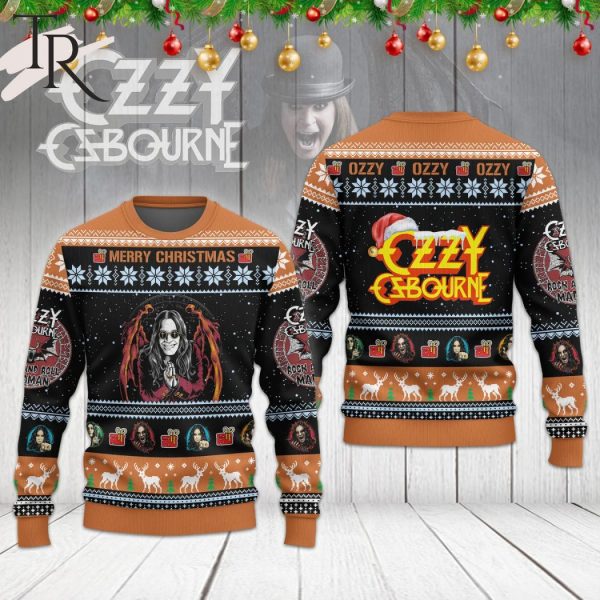 Ozzy Ozbourne Merry Christmas Ugly Sweater