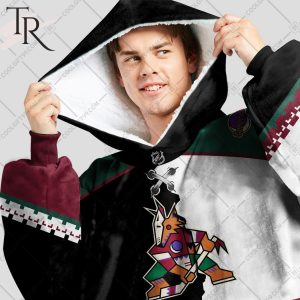 Personalized NHL Arizona Coyotes Mix Jersey Blanket Hoodie