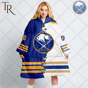 Personalized NHL Buffalo Sabres Mix Jersey Blanket Hoodie