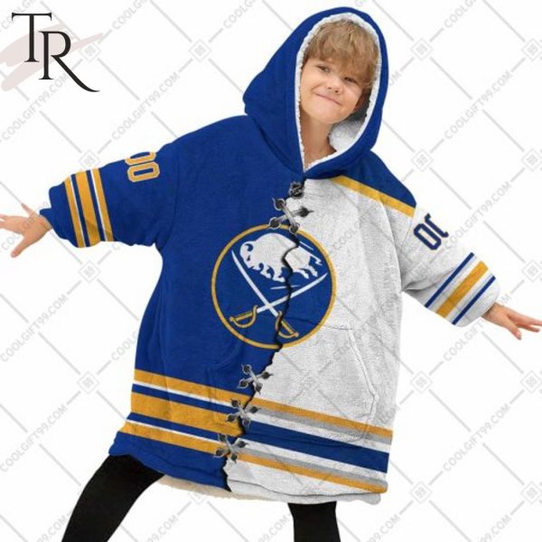 Personalized NHL Buffalo Sabres Mix Jersey Blanket Hoodie