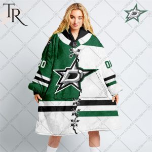 Personalized NHL Dallas Stars Mix Jersey Blanket Hoodie