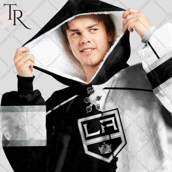 Personalized NHL Los Angeles Kings Mix Jersey Blanket Hoodie