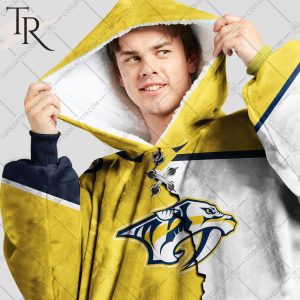Personalized NHL Nashville Predators Mix Jersey Blanket Hoodie