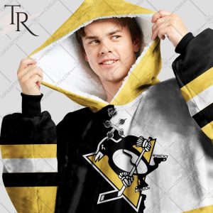 Personalized NHL Pittsburgh Penguins Mix Jersey Blanket Hoodie