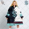 Personalized NHL San Jose Sharks Mix Jersey Blanket Hoodie