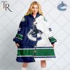 Personalized NHL Toronto Maple Leafs Mix Jersey Blanket Hoodie