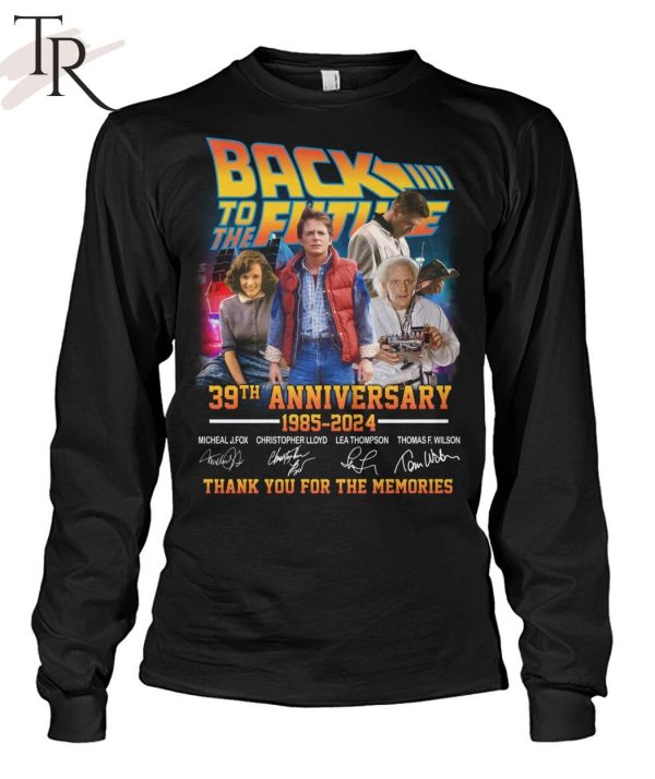Back To The Future 39th Anniversary 1985 – 2024 Thank You For The Memories T-Shirt