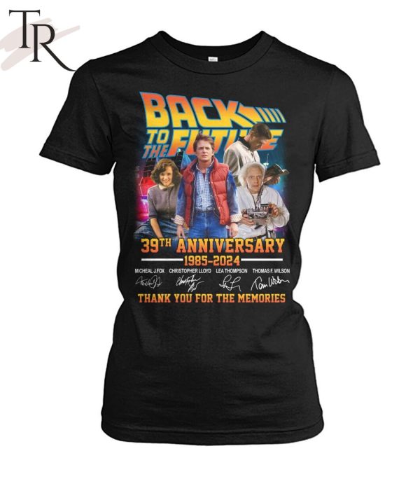 Back To The Future 39th Anniversary 1985 – 2024 Thank You For The Memories T-Shirt