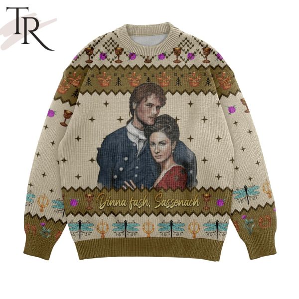 Dinna Fash Sassenach Fraser’s Ridge Est.1767 Where Family Friends And Whiskey Gather Ugly Sweater