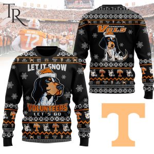 Let It Snow Volunteers Vols Let’s Go Rocky Top Ugly Christmas Sweater