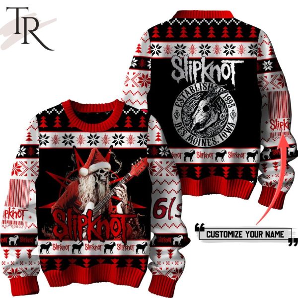 Slipknot Established 1995 Des Moines Iowa Custom Ugly Christmas Sweater