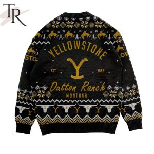 You Need A Ride To The Train Station Yellowstone Est 1865 Dutton Ranch Montana Ugly Christmas Sweater