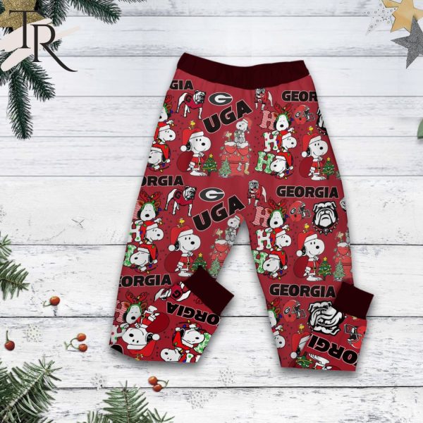 Merry Bulldogs Christmas Pajamas Set