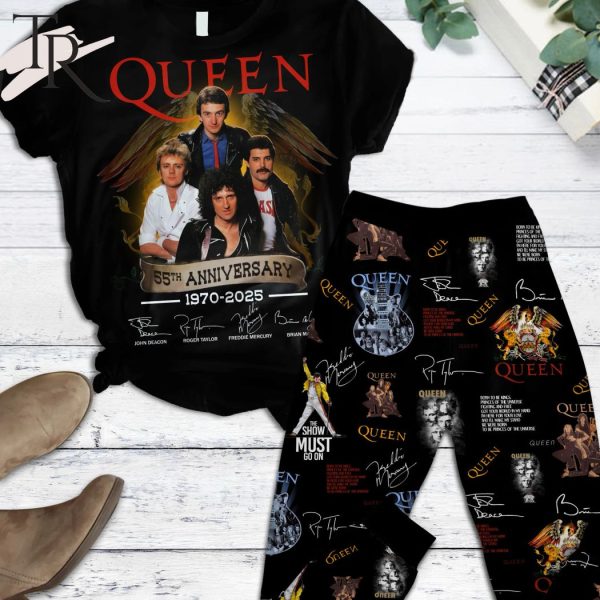 Queen 55th Anniversary 1970 – 2025 Signature Pajamas Set