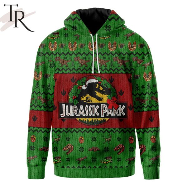 Jurassic Park Ho Ho Ho Christmas Hoodie