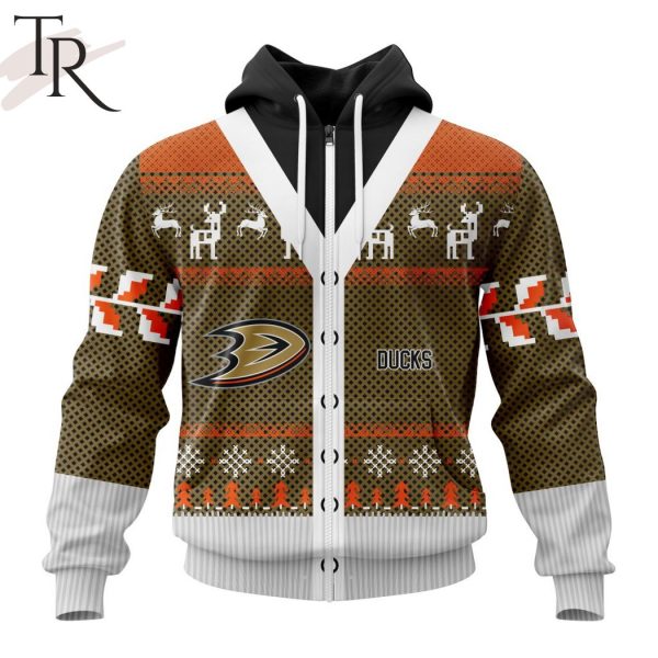 NHL Anaheim Ducks Specialized Unisex Sweater For Chrismas Season Hoodie