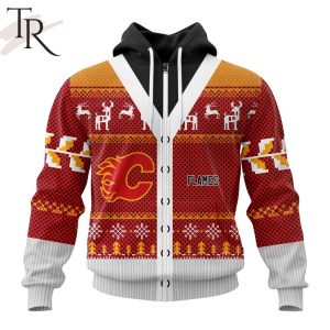 NHL Calgary Flames Specialized Unisex Sweater For Chrismas Season Hoodie