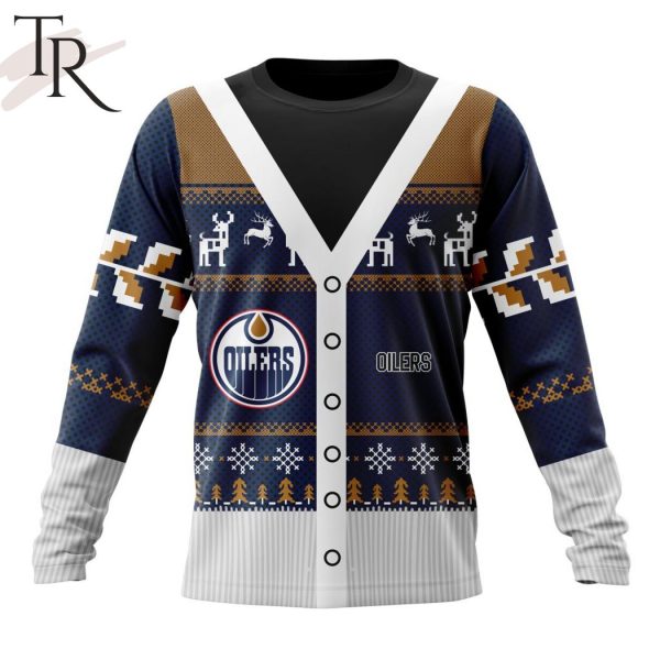 NHL Edmonton Oilers Specialized Unisex Sweater For Chrismas Season Hoodie