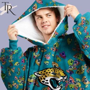 Personalized NFL Jacksonville Jaguars With A Bold and Dense Logo Design Hoodie Blanket
