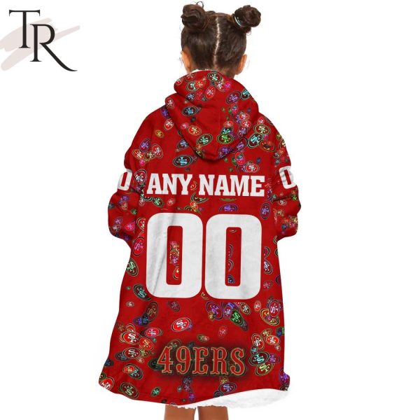 Personalized NFL San Francisco With A Bold and Dense Logo Design Hoodie Blanket