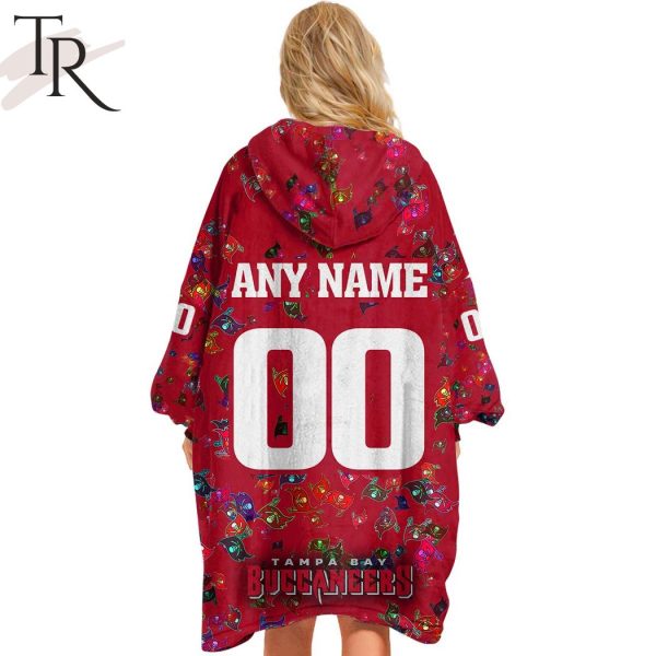Personalized NFL Tampa Bay Buccaneers With A Bold and Dense Logo Design Hoodie Blanket