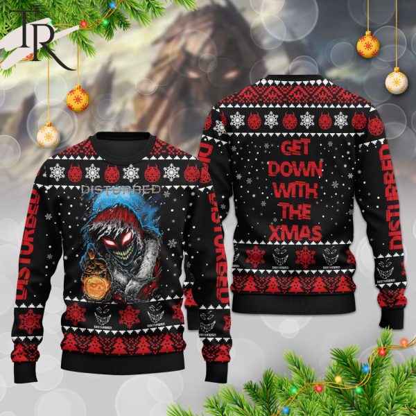 Get Down With The Xmas Disturbed Ugly Christmas Sweater