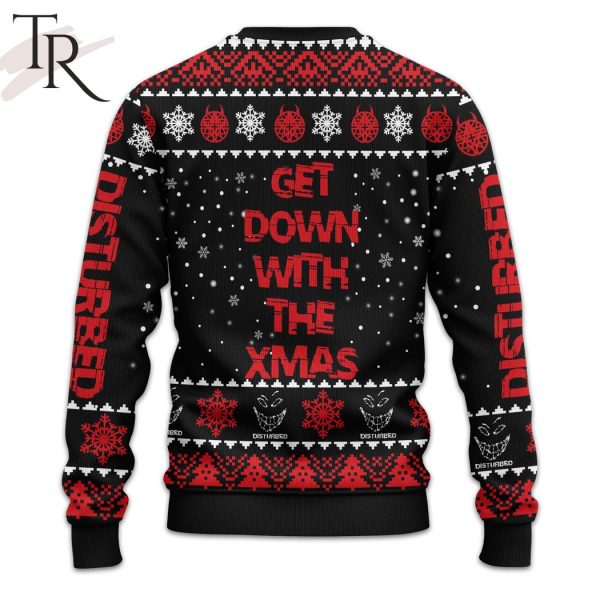 Get Down With The Xmas Disturbed Ugly Christmas Sweater